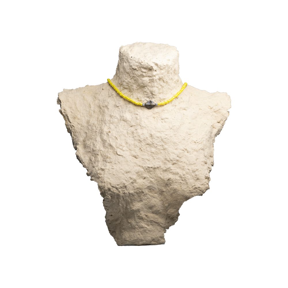 CrisFeather Honey choker mărgele galben
