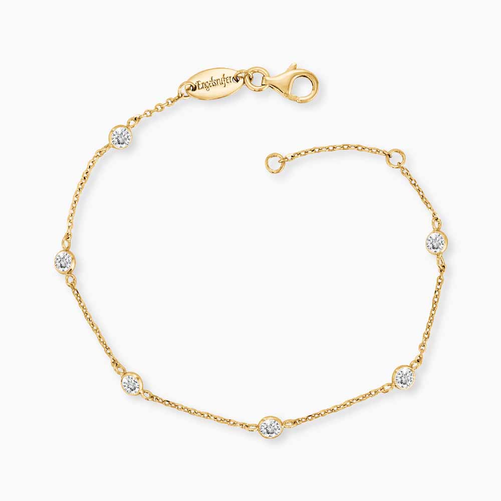 Engelsrufer Moonlight Little Moon brățară argint rosé zirconia