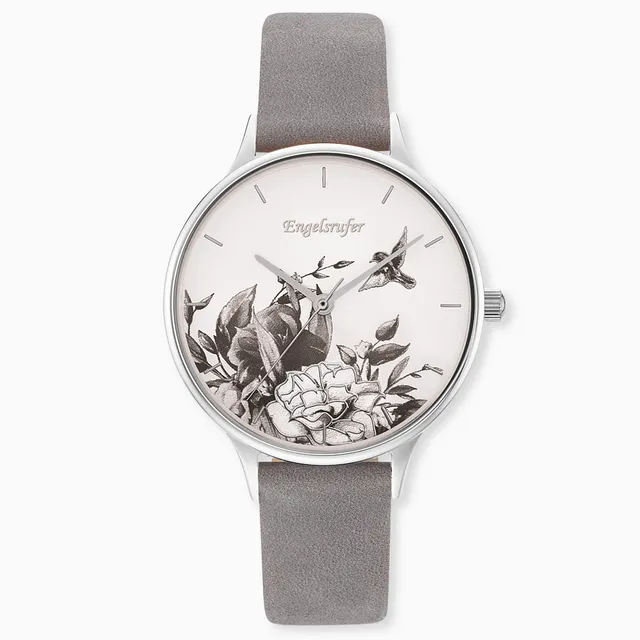 Engelsrufer Romantic Garden ceas dama gri flori