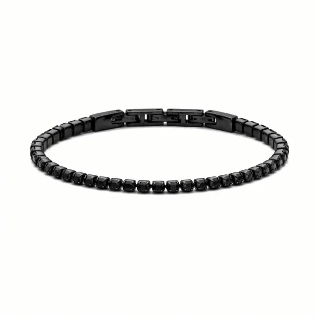 Frank 1967 bratara tennis neagra zirconia 5 mm