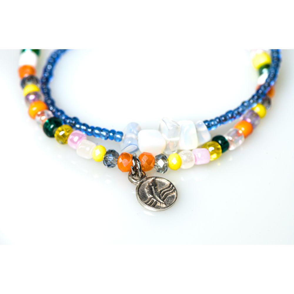 CrisFeather Dely brățară opal nisip argint 925