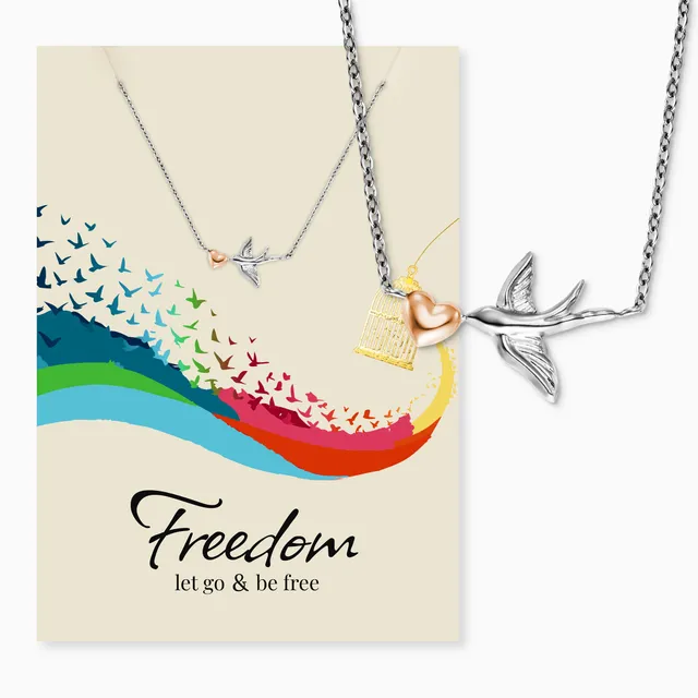 Engelsrufer MySteel Freedom colier otel bicolor