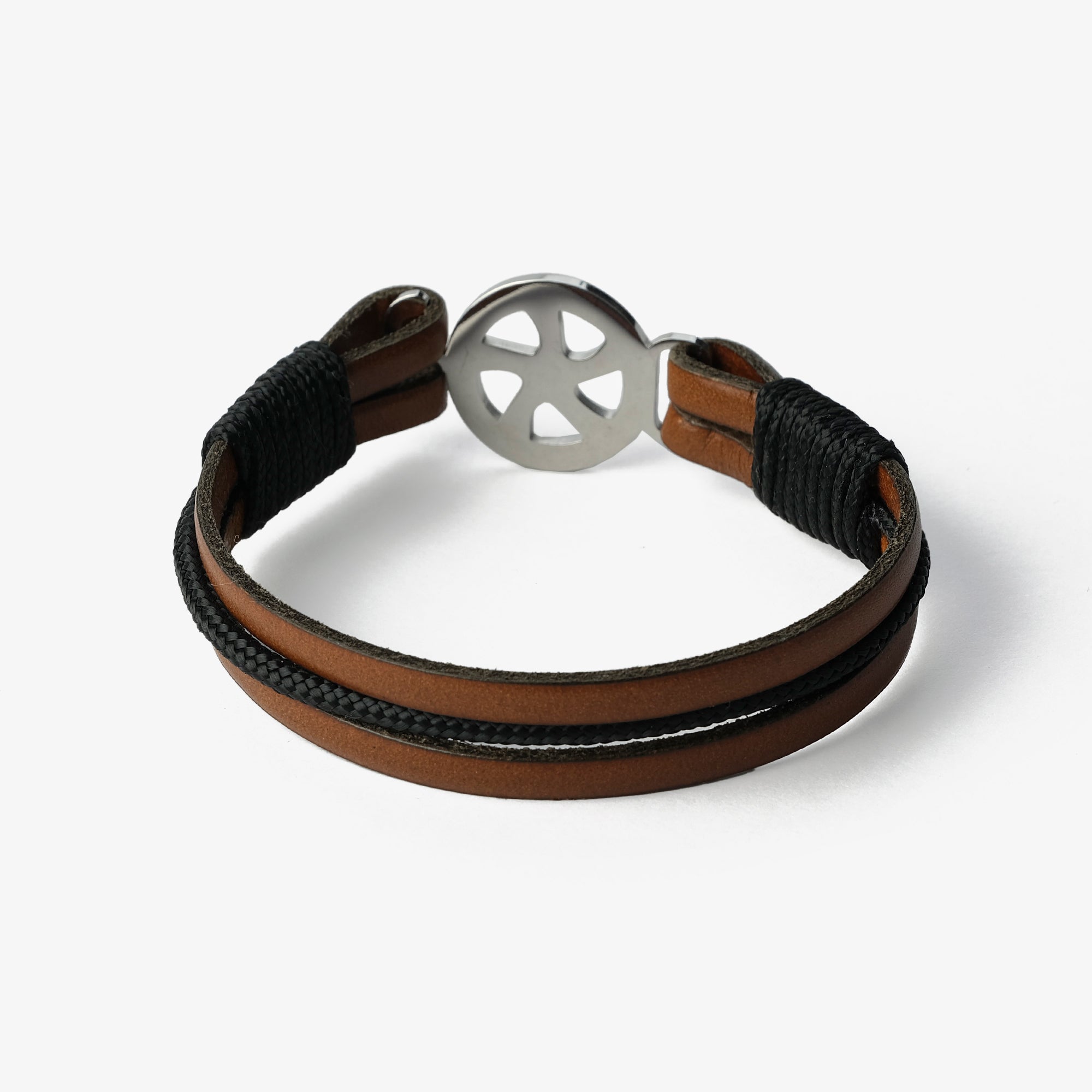 Old Skipper Brown Seafarer brățară piele maro