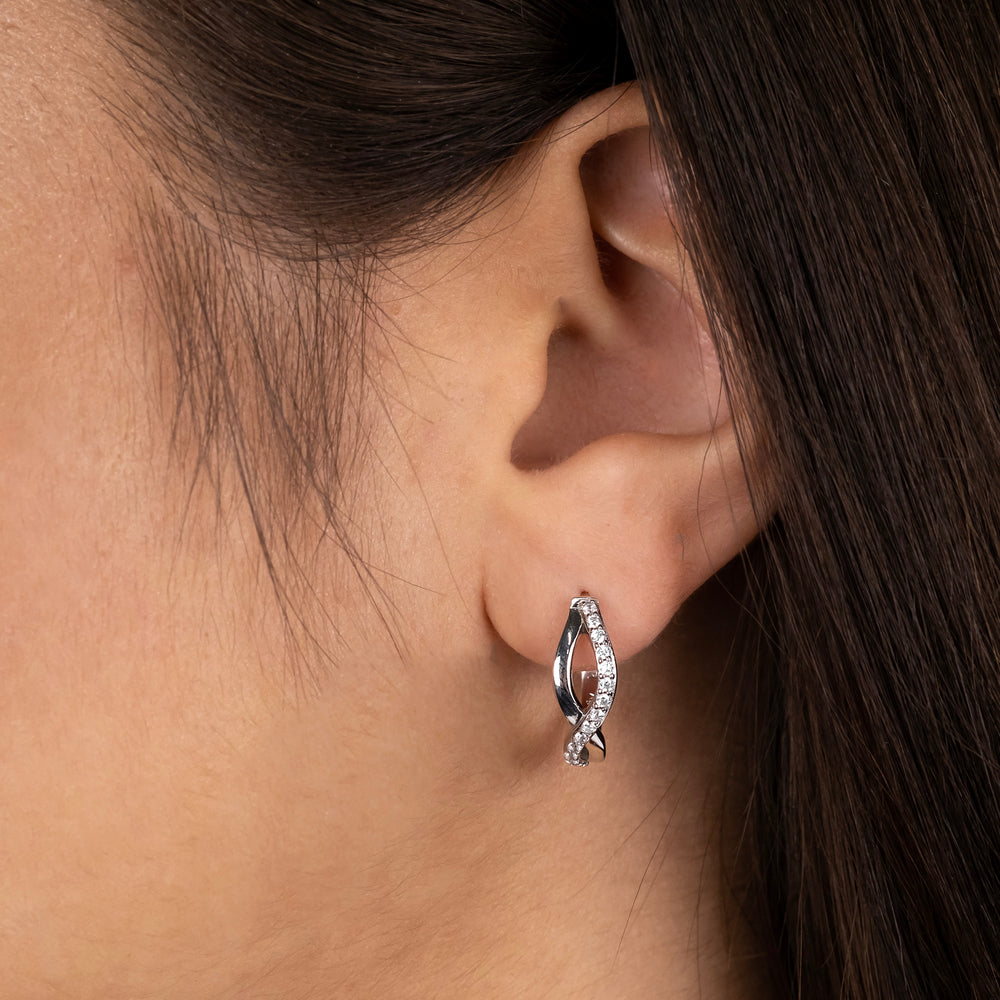 Engelsrufer Paradise cercei creole zirconia