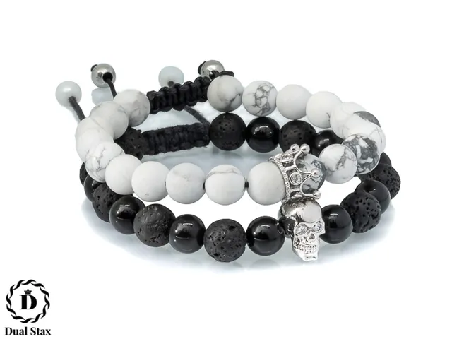 Dualstax No.5 set 2 bratari howlit lava onix