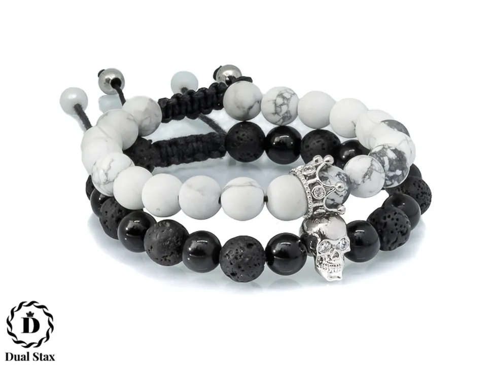 Dualstax No.5 set 2 bratari howlit lava onix