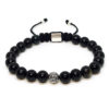 Dualstax Obsidian Argint bratara obsidian negru 8mm