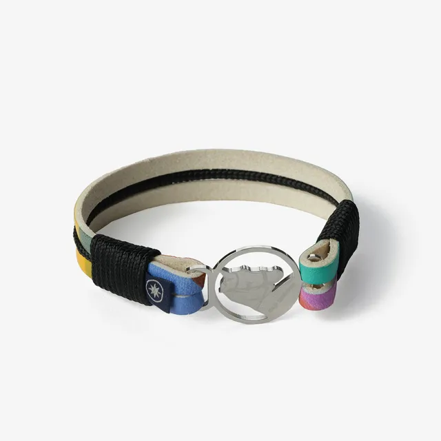 Old Skipper Pride bratara piele multicolor Horse