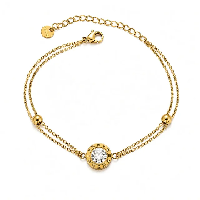 Rafini Timeless Gold bratara aurie 16+5 cm placata 18K