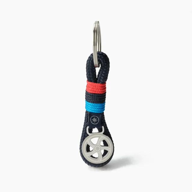 Breloc sfoara Old Skipper Seafarer tricolor cu roata