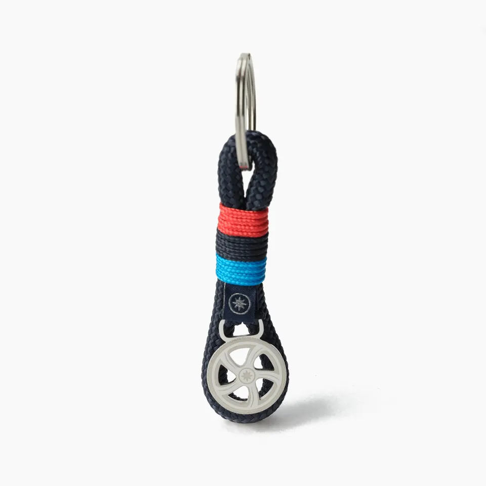 Breloc sfoara Old Skipper Seafarer tricolor cu roata