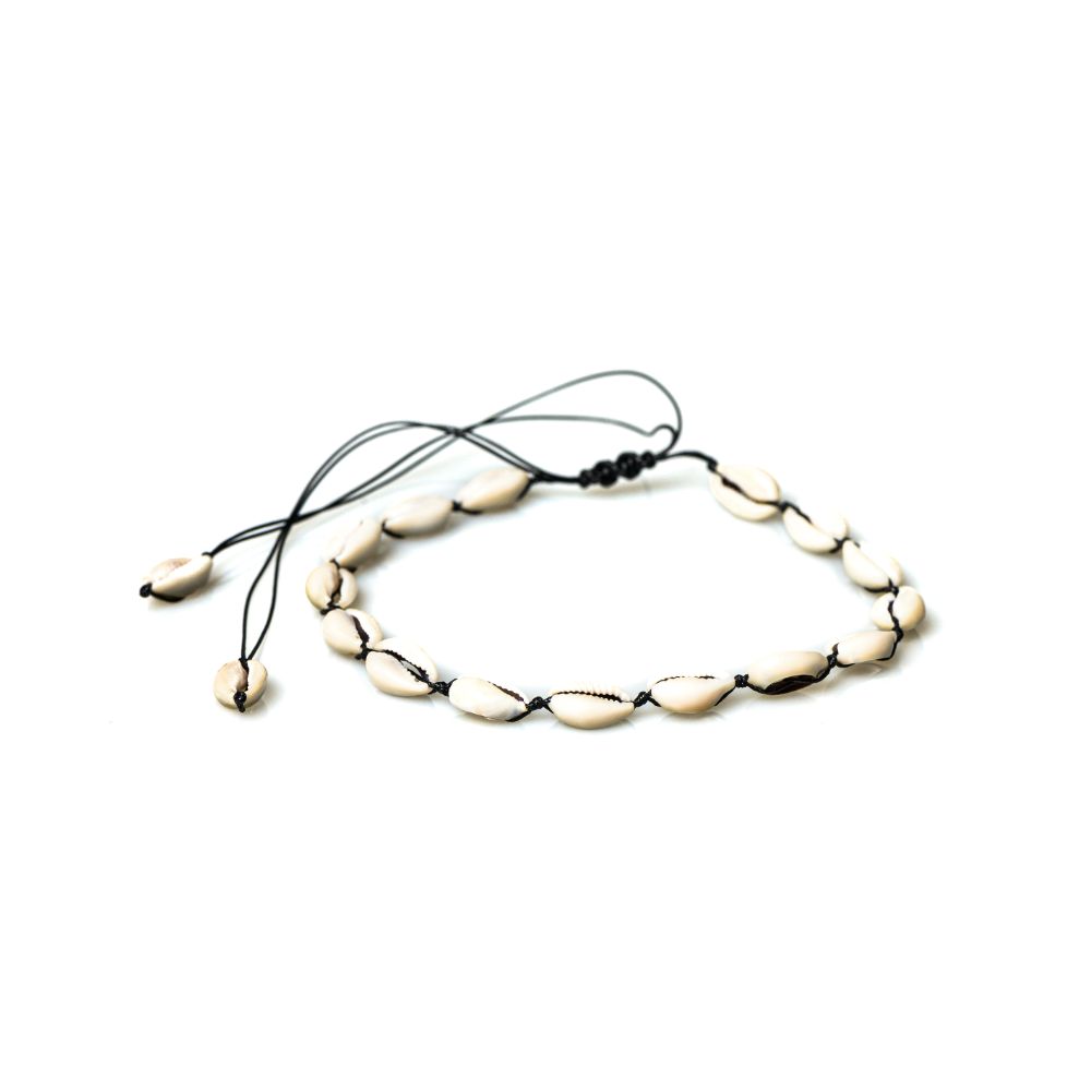 CrisFeather Shelly choker scoici naturale negru