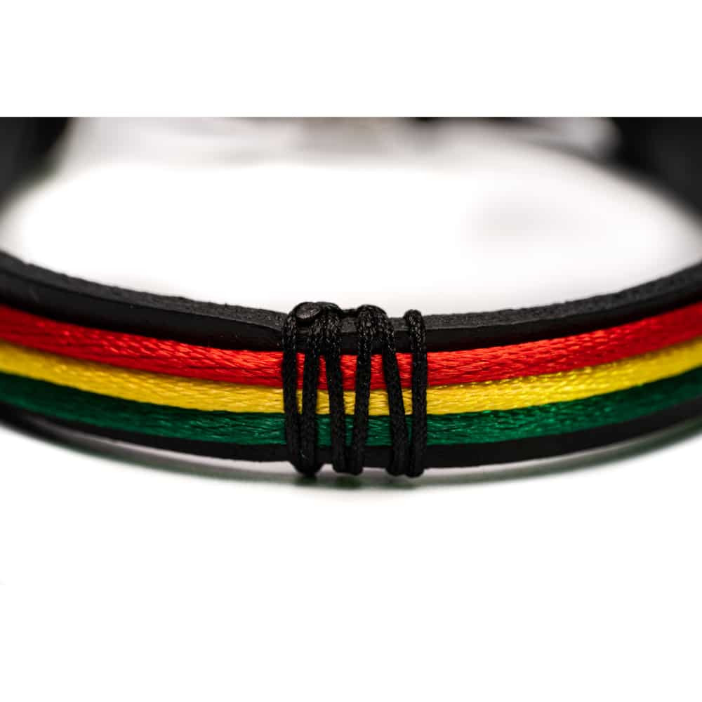 CrisFeather Simple Bob bratara piele rasta unisex