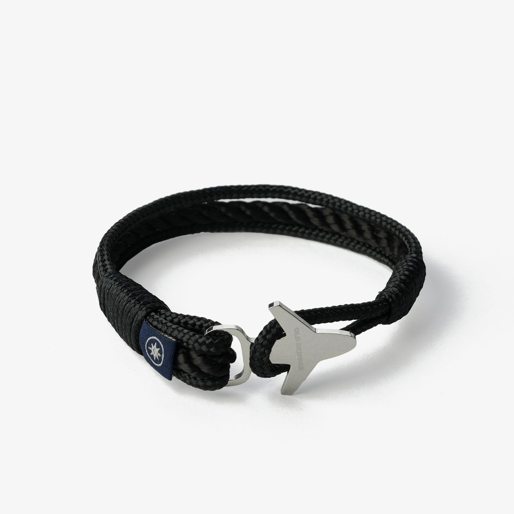 Old Skipper Midnight Onyx brățară Horse neagră din sfoară