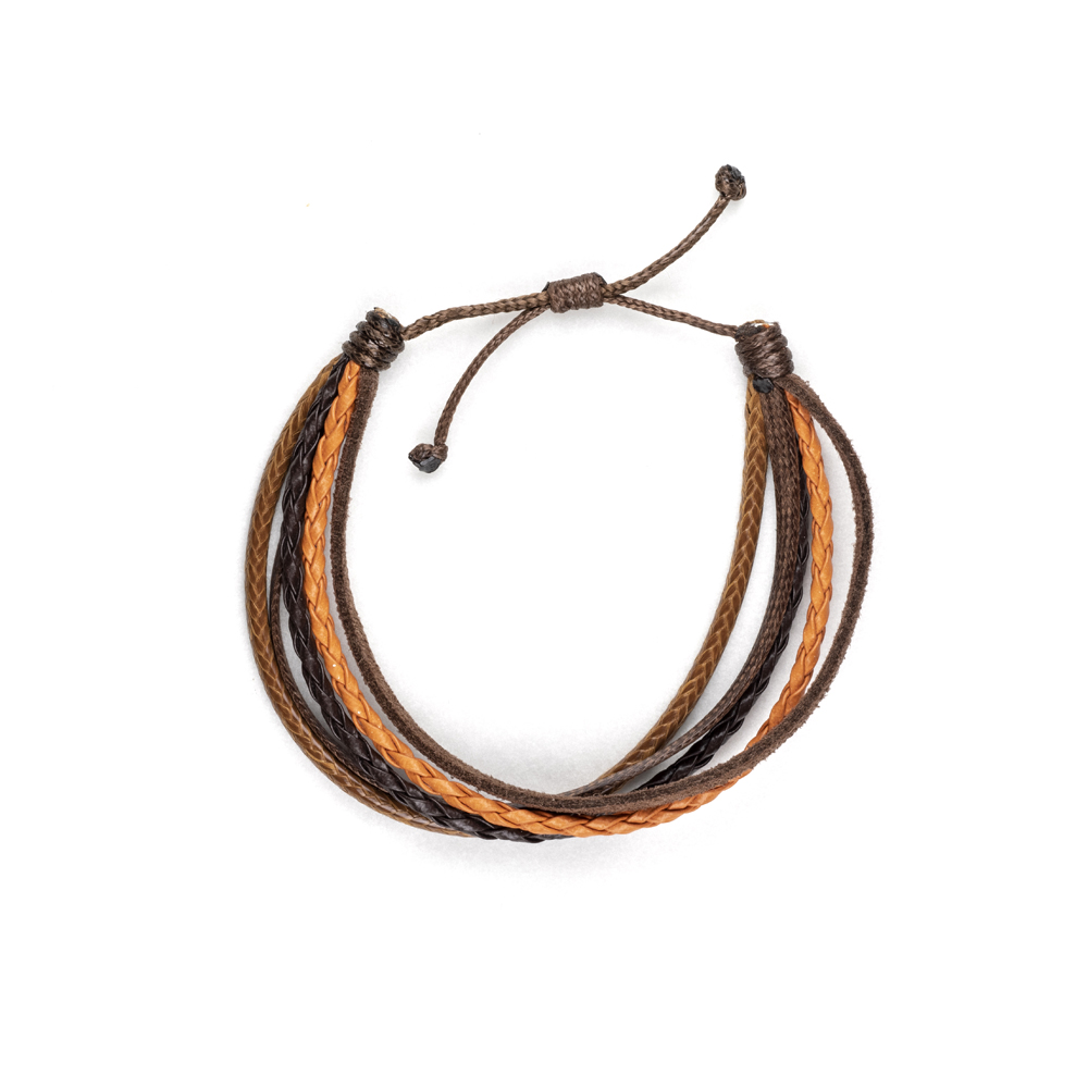 CrisFeather DeepestBrown brățară piele maro cărămiziu