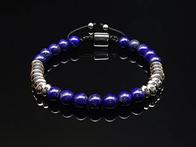 dualstax Lapis Lazuli brățară 6mm reglabilă