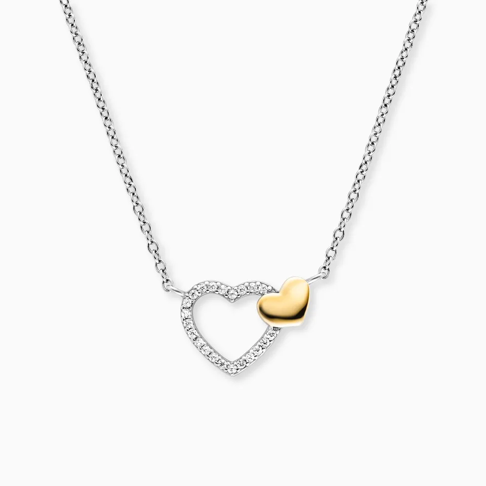 Engelsrufer With Love Inimi colier argint 925 bicolor zirconia