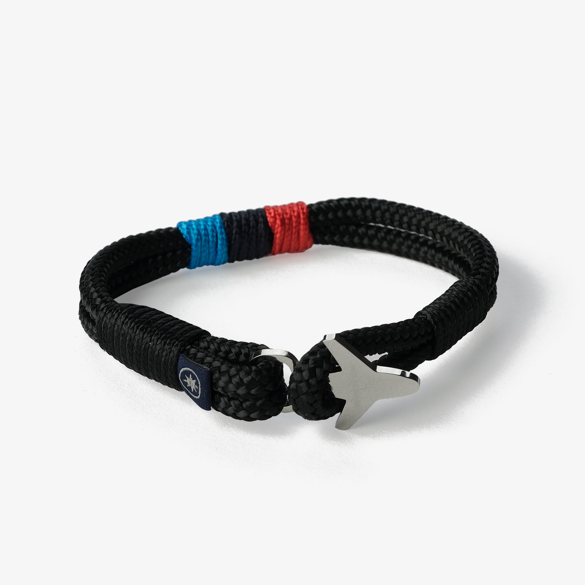 Old Skipper Midnight Marine bratara elice negru-rosu