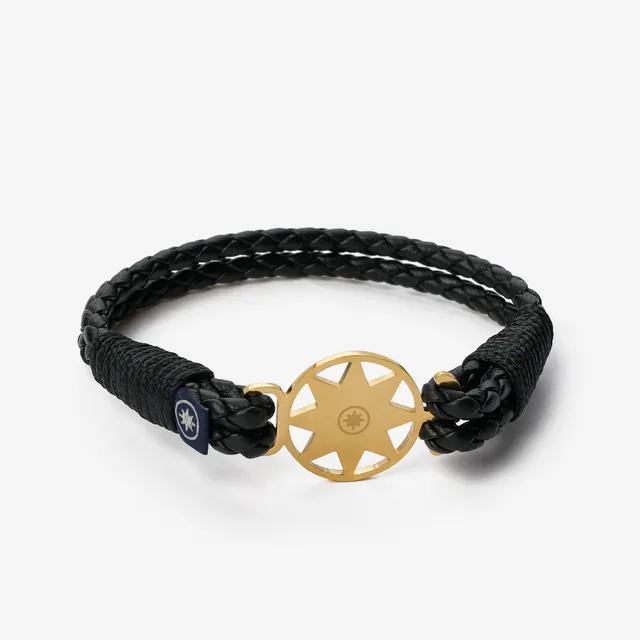 Old Skipper Black Pearl NPRBLB-815NSG brățară piele negru