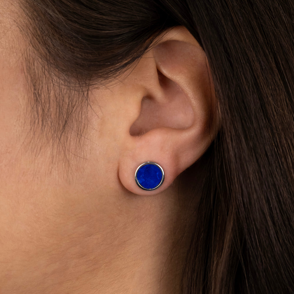 Engelsrufer Powerful Stone cercei argint lapislazuli