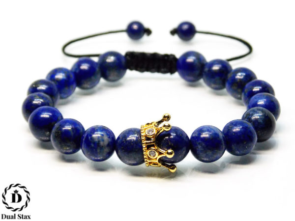 Dualstax No.6 bratara lapis lazuli albastra reglabila