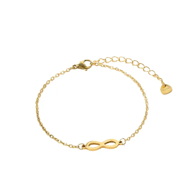 Rafini Gold Infinity brățară placată aur 18K