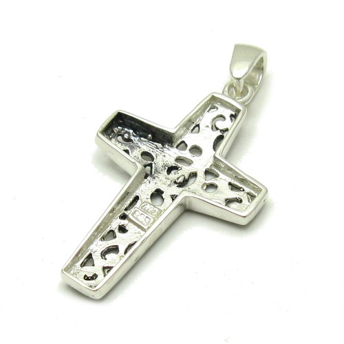 Dualstax Cruce Gravata pandantiv argint 34x21mm lant