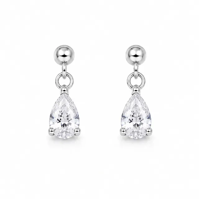 Rafini Crystal Pear Drop cercei cristal picatura