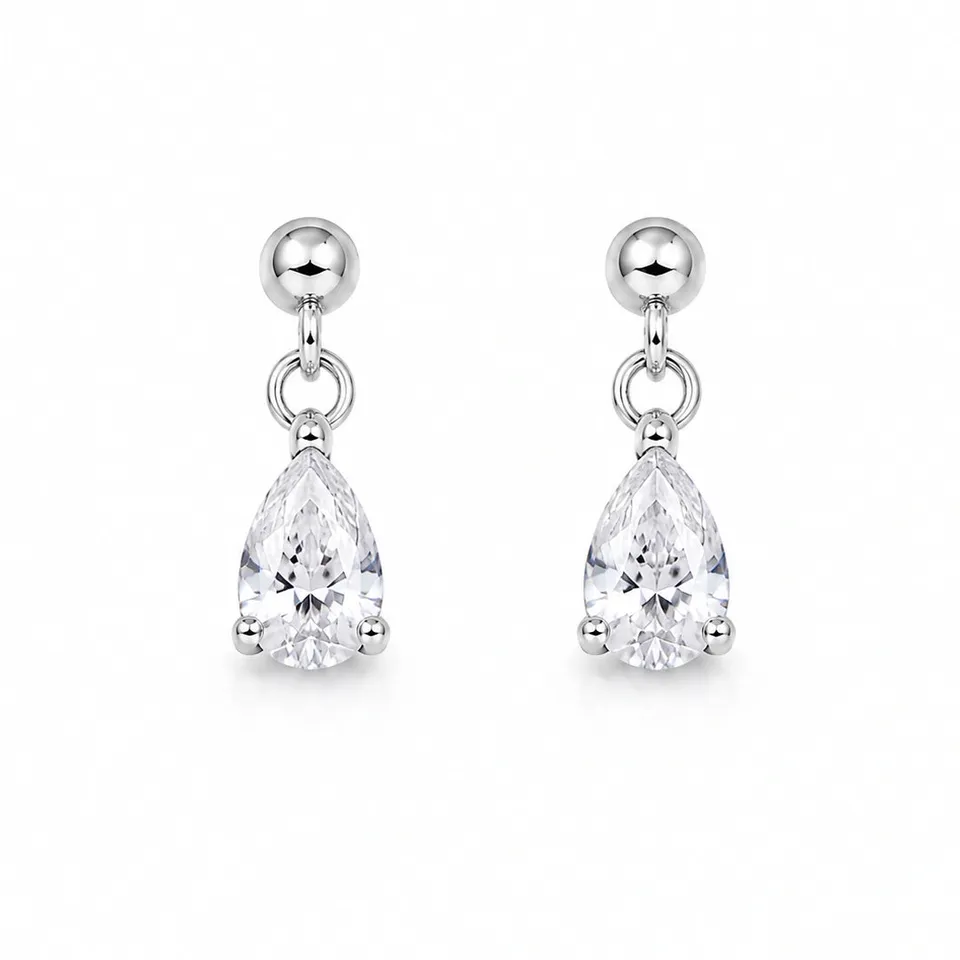 Rafini Crystal Pear Drop cercei cristal picatura