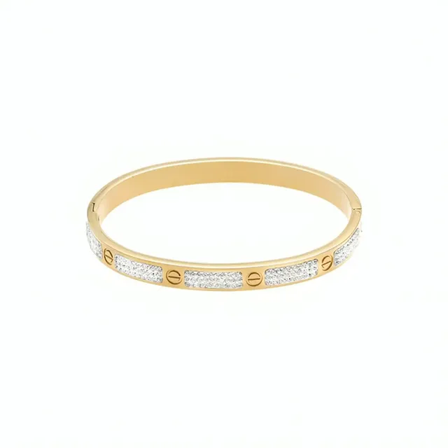 Rafini Love Diamonds bratara reglabila 16-21 cm aurie