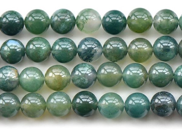 Dualstax Agat Moss brățară unisex agat verde reglabilă