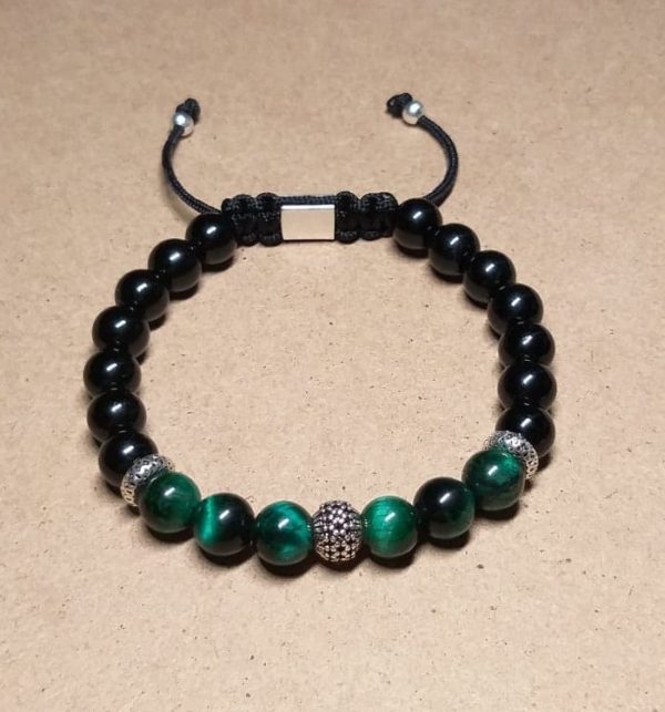Dualstax Onix brățară unisex onix ochi tigru