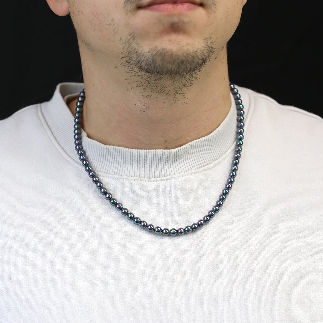 Frank 1967 colier perle negre naturale 8 mm