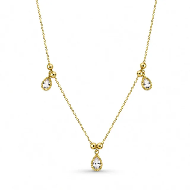 Rafini Lacrimi Gold lănțișor placat aur 18K 40+5 cm