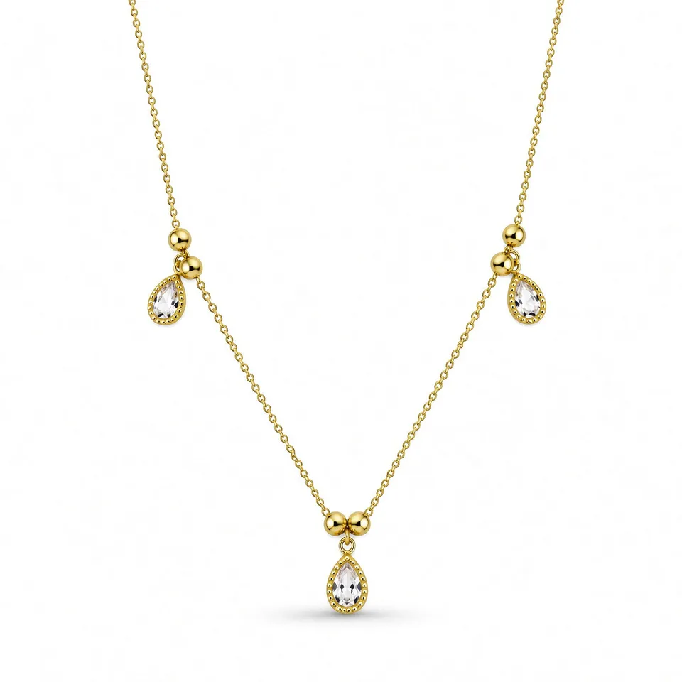 Rafini Lacrimi Gold lănțișor placat aur 18K 40+5 cm