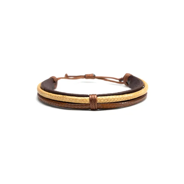 CrisFeather ManChoice bratara piele neagra barbati