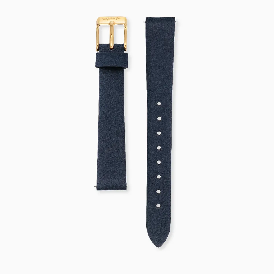 Engelsrufer curea ceas piele bleumarin 12 mm aurie