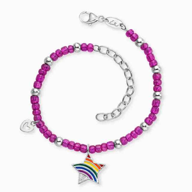 Engelsrufer Kinder Stern Regenbogen bratara otel zirconia