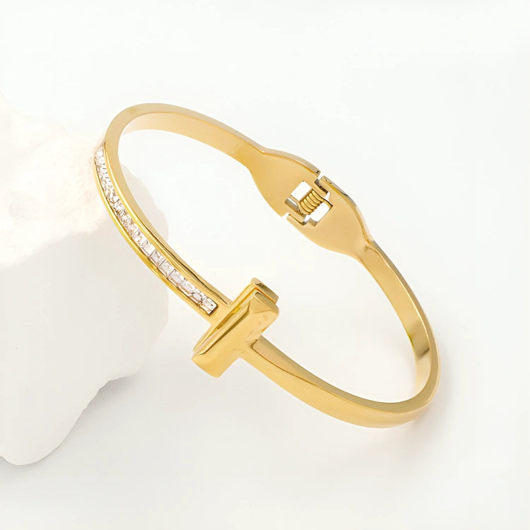 Rafini Royal Icon brățară placată aur 18k