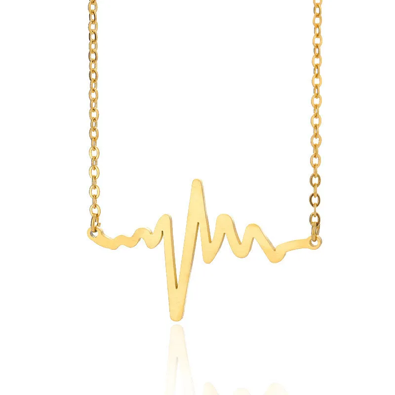 Rafini Heartbeat Gold lantisor inima aur 18k