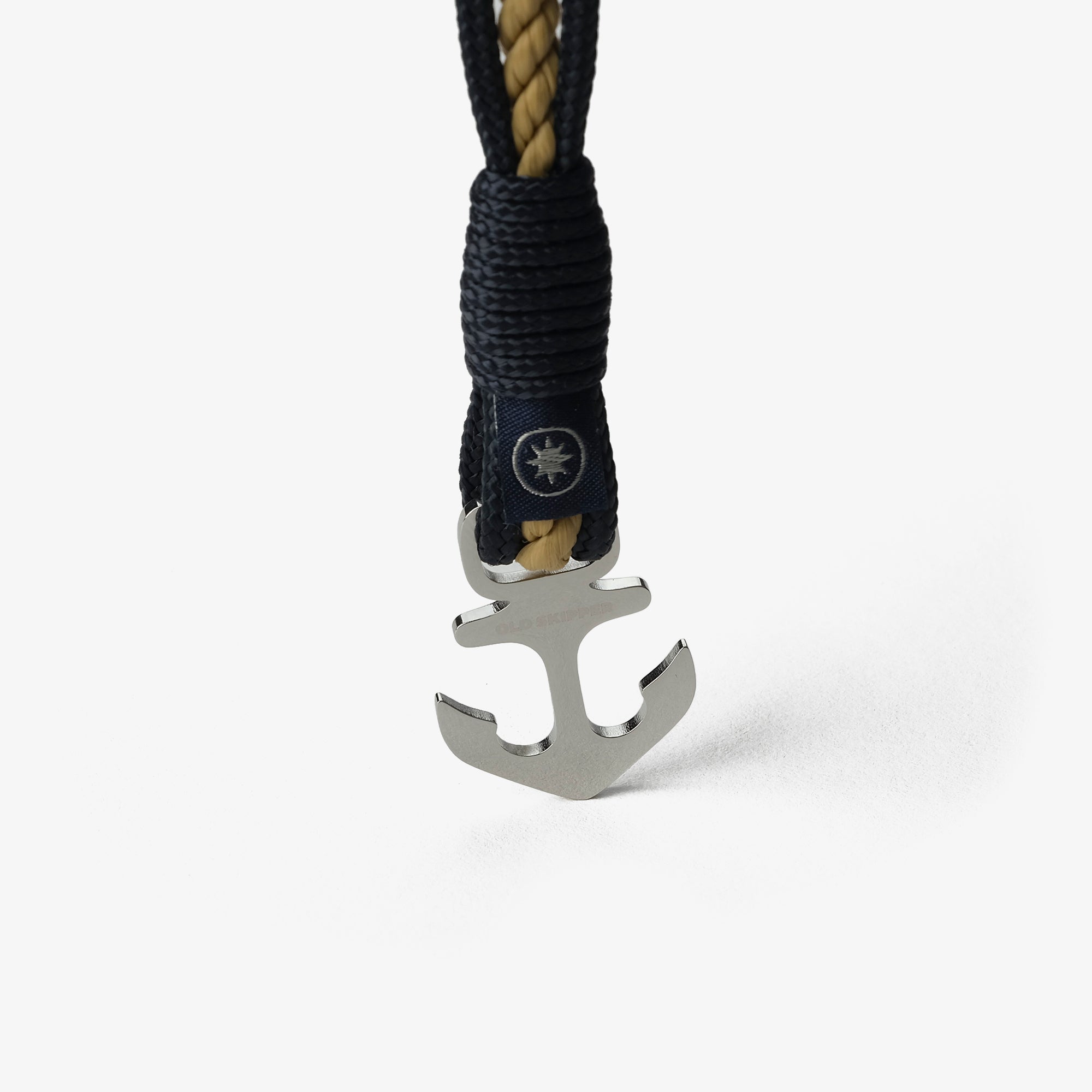 Bratara Old Skipper Blackened Waves Anchor bej