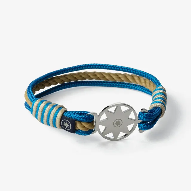 Old Skipper Ocean Breeze bratara sfoara albastru bej