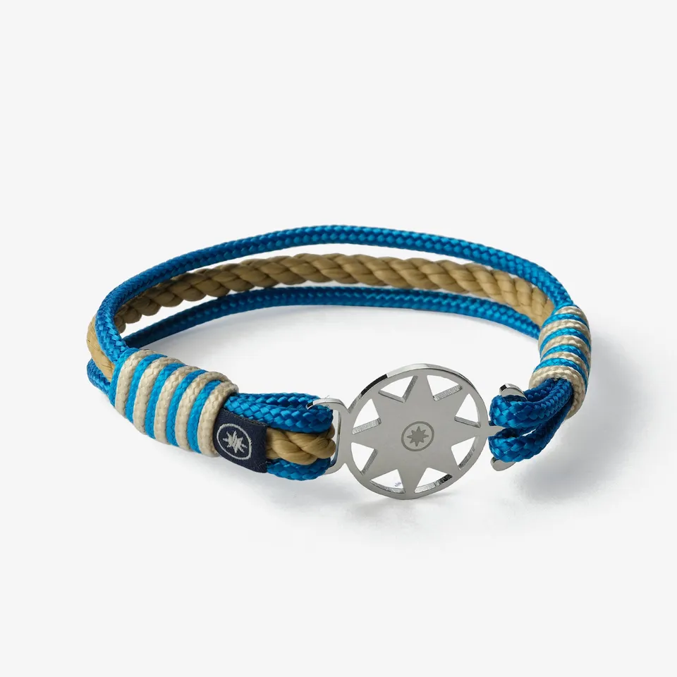 Old Skipper Ocean Breeze bratara sfoara albastru bej