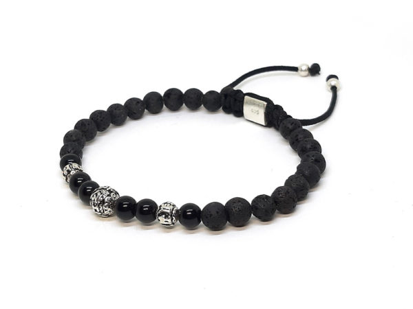 Dualstax Lava bratara barbati lava onix 6mm reglabila