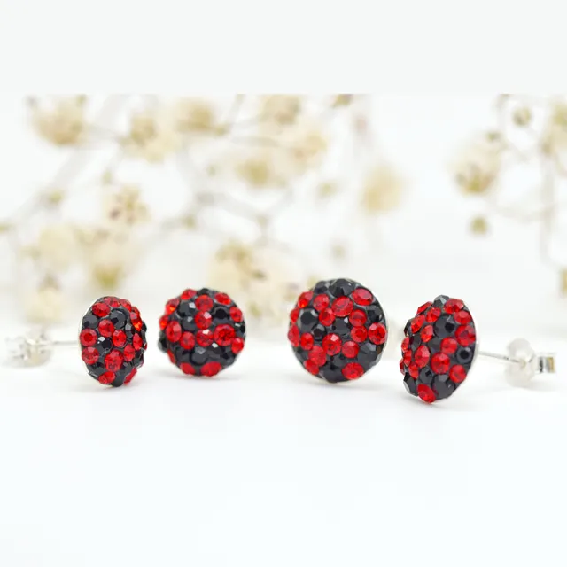 Margeluta.dincristal Chaton Ball set cercei mama-fiica argint 925