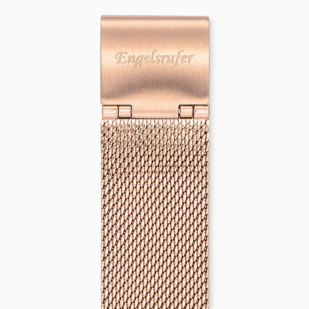 Engelsrufer Mesh curea ceas otel 14 mm roz-auriu reglabila