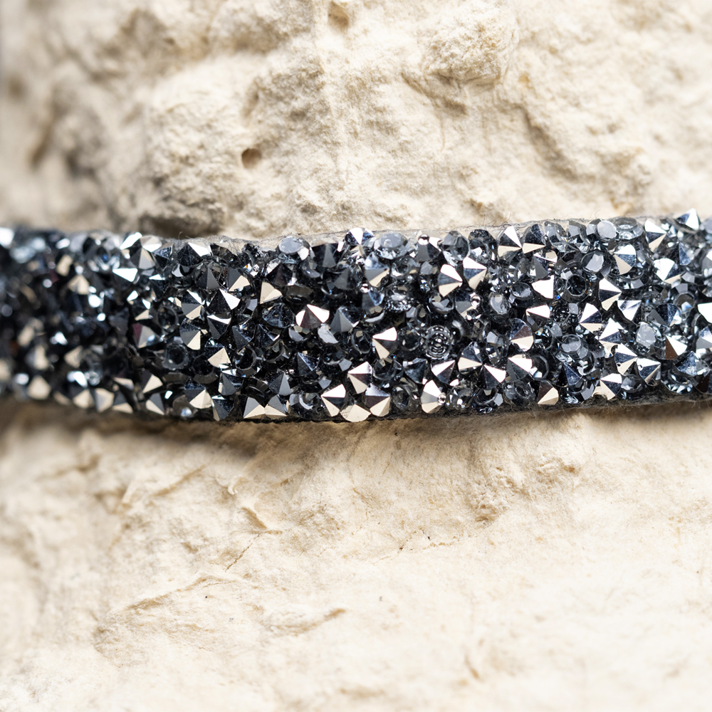 CrisFeather Sparkle Daylight choker argintiu strasuri