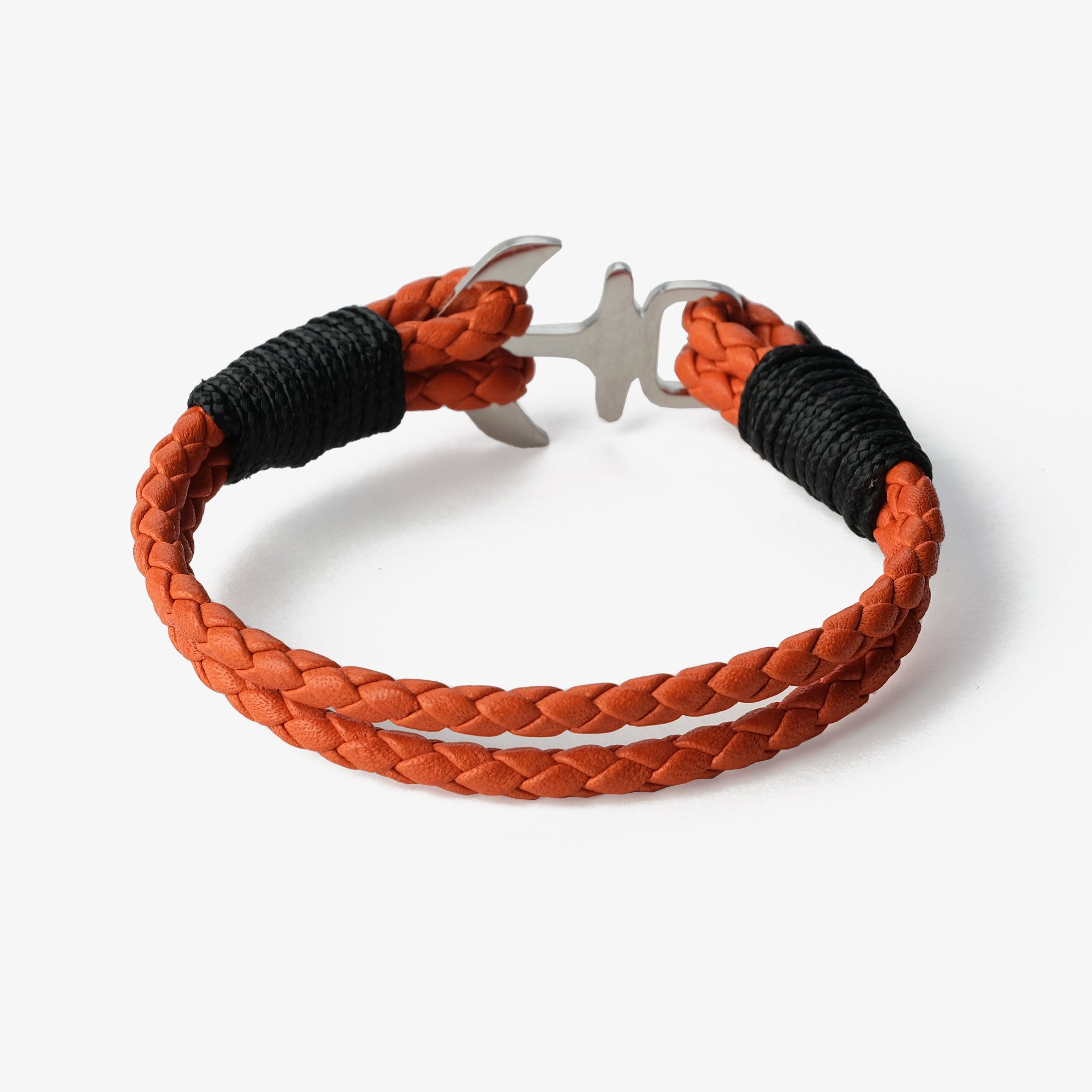 Old Skipper Tangerine Twist brățară piele portocalie