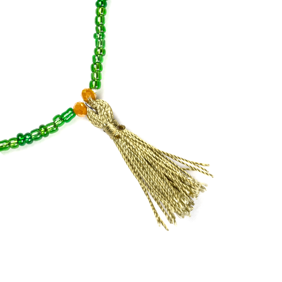 CrisFeather Zaya Ankle bratara glezna verde smarald elastica