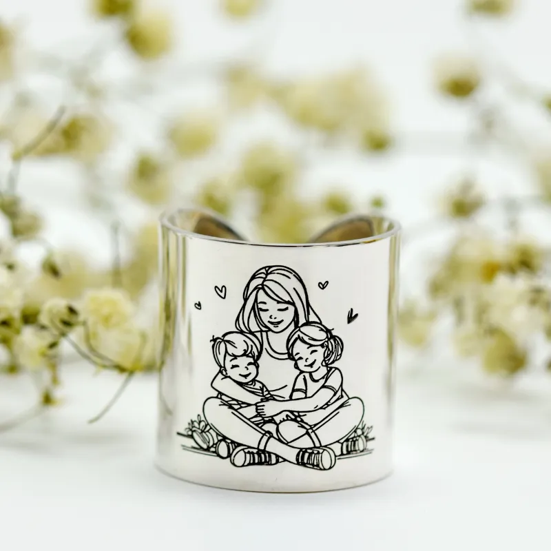 Margeluta.dincristal Legătura Eternă inel argint personalizat